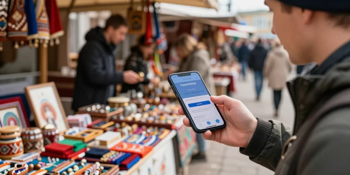 Eenvoudige betalingen in Rusland met https://payinrussia.com/ via mobiele app op de lokale markt.