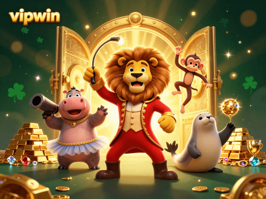 Engage with the dynamic world of vipwin's thrilling gaming experience featuring vibrant characters and treasures.