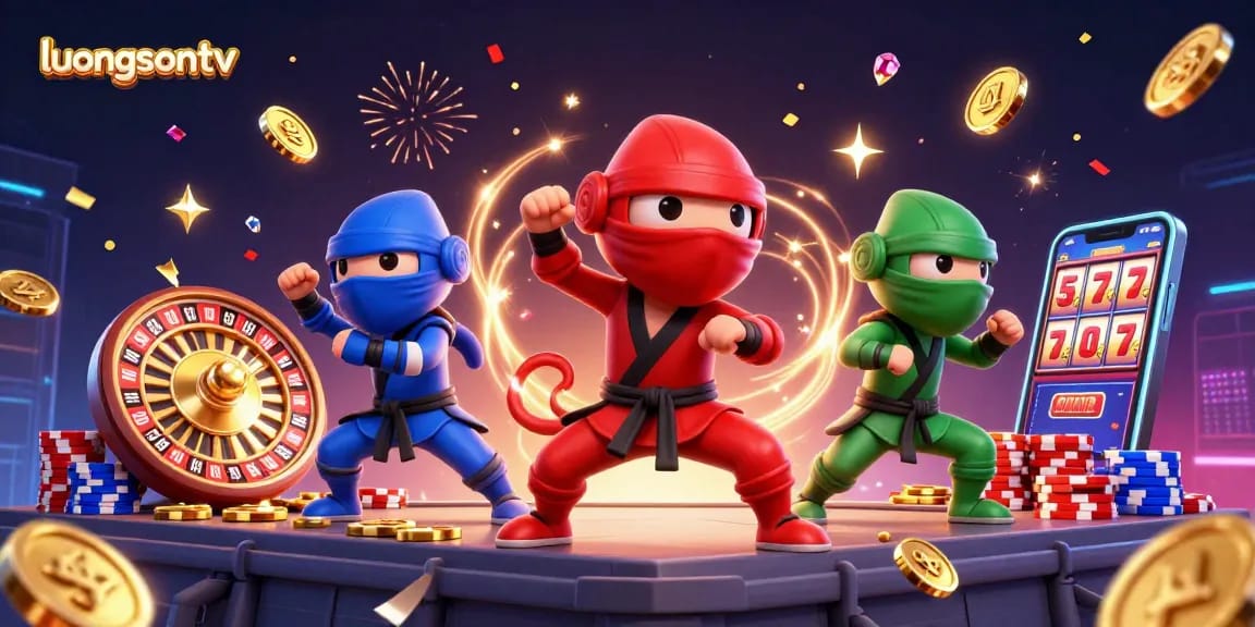 Experience thrilling moments at luongsontv with chameleons amid dazzling casino elements.