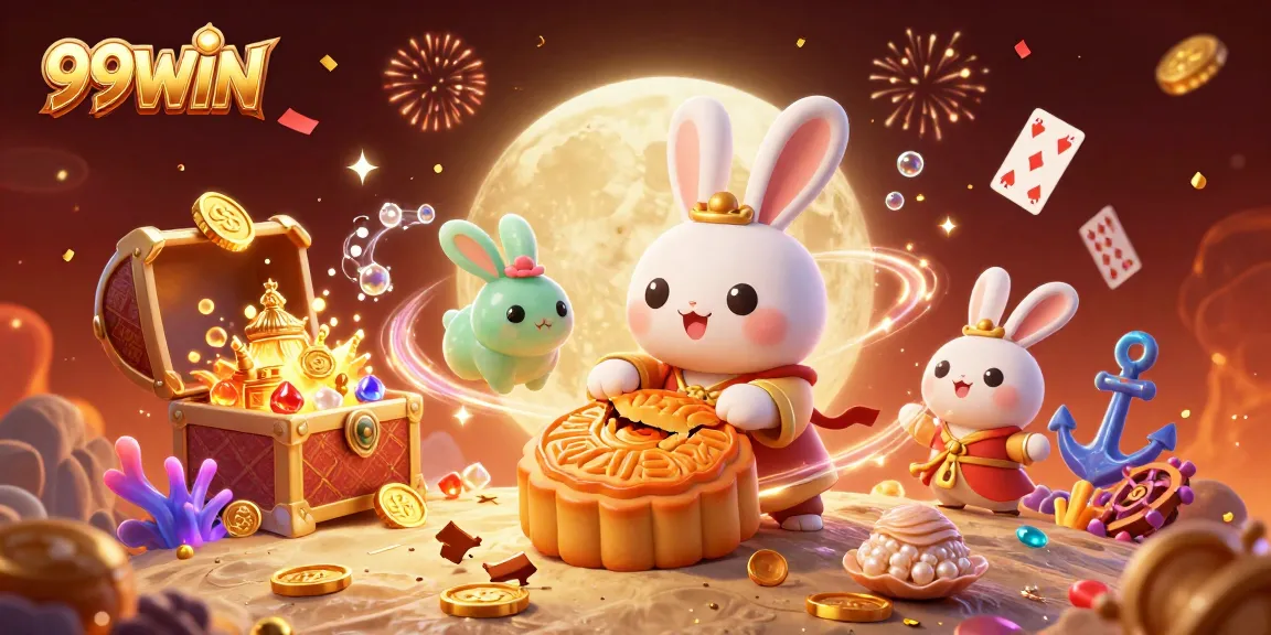 Engage with 99WIN's thrilling casino adventures featuring moon rabbits and explosive treasures.