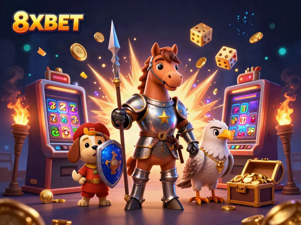 Experience excitement with 8XBET's dynamic gaming scene featuring engaging casino elements.