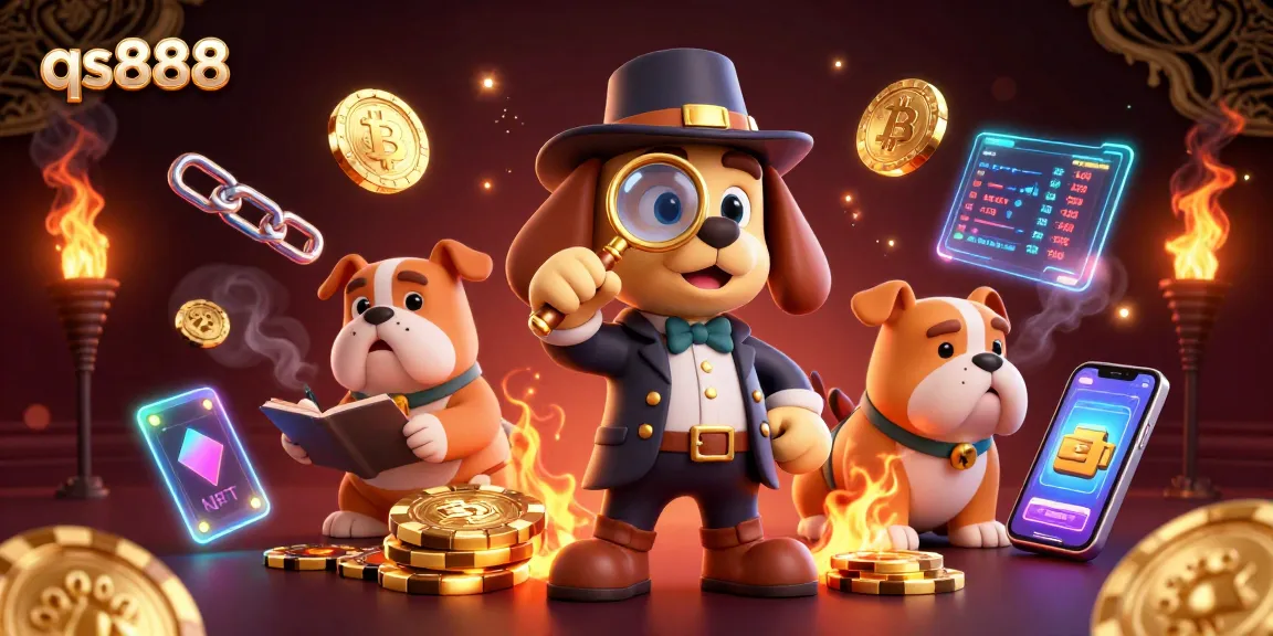 Engage with qs888 as a detective reveals poker clues amidst vibrant 3D gambling elements.