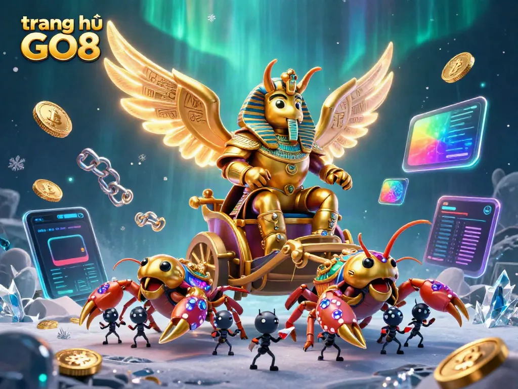 Engage with the game atmosphere at trang chủ GO8 featuring casino elements and characters.
