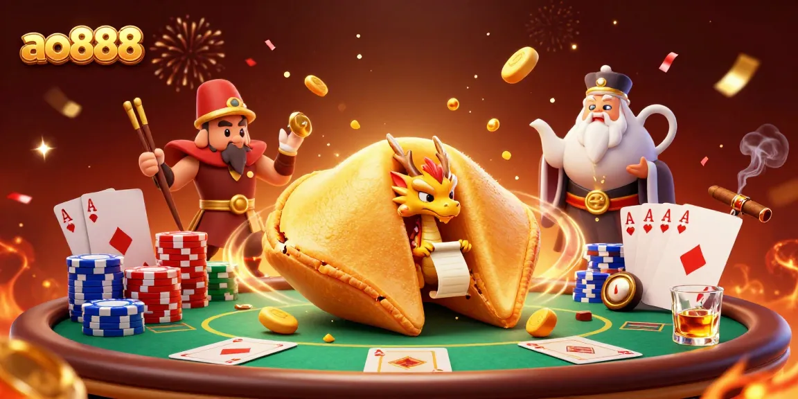 Win big at ao888 with a magical 3D casino scene featuring fortune elements.