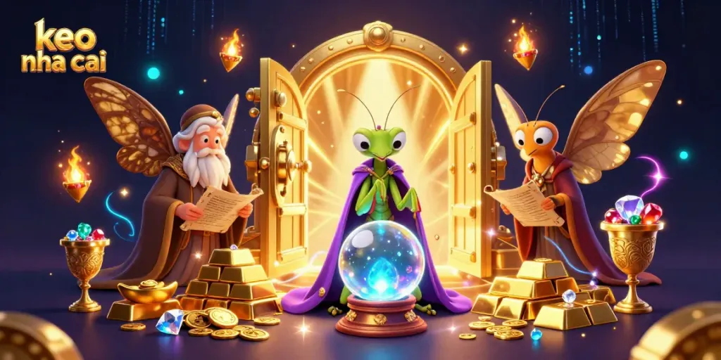 Experience thrilling betting odds with keo nha cai through this vibrant gambling scene full of treasures.
