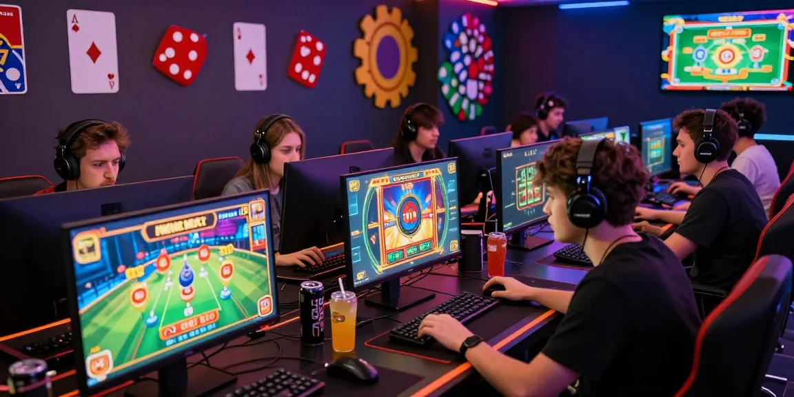 Exciting gaming atmosphere at https://b52a.jp.net/ with diverse players enjoying immersive online casino games.