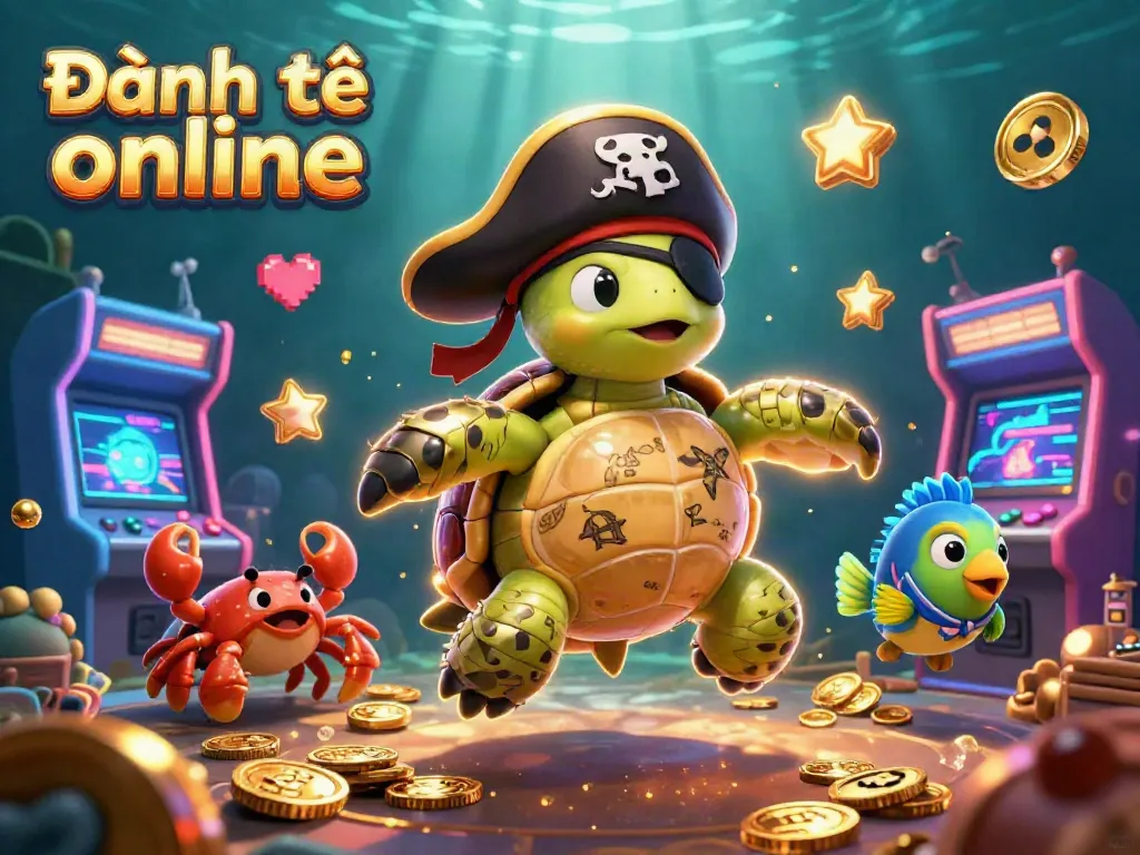 Engage in Đánh đề online with vibrant treasures and colorful characters in a dynamic casino scene.