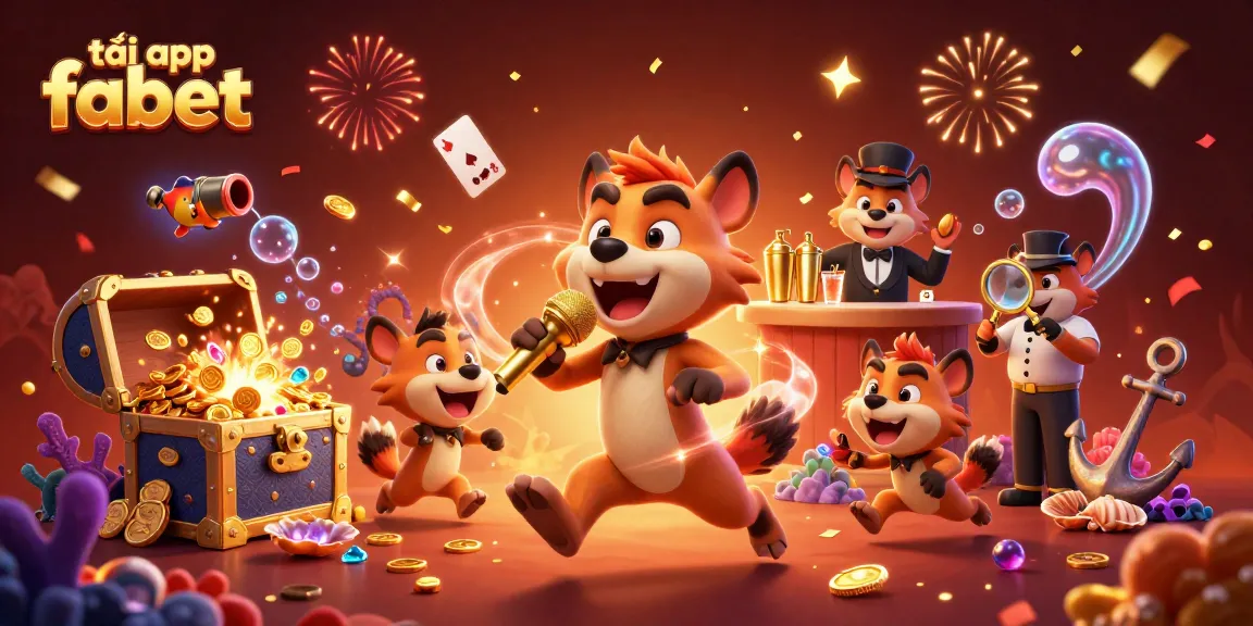 Engage with the best features of tải app fabet while enjoying vibrant casino-themed hyena characters.