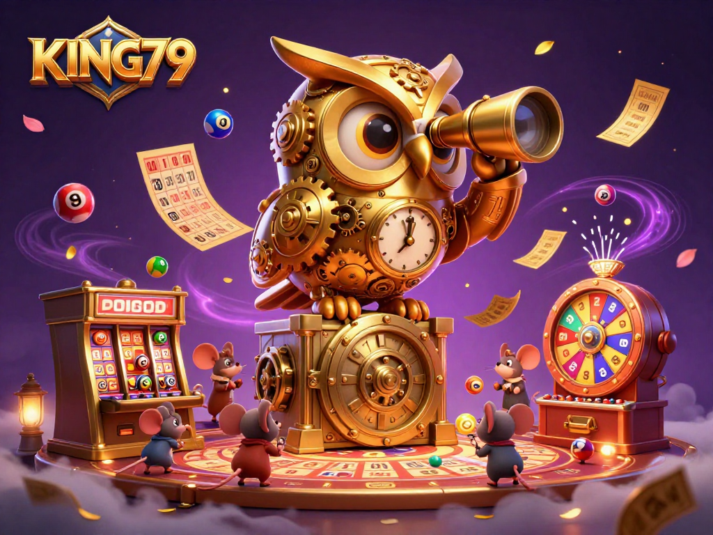 Engage with exciting gaming action at KING79 featuring energetic casino elements and vibrant characters.