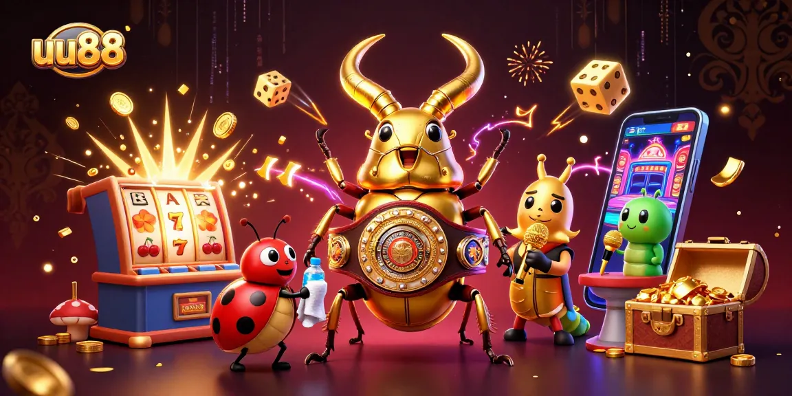 Experience the excitement of uu88 with dynamic casino characters and vibrant slot elements.