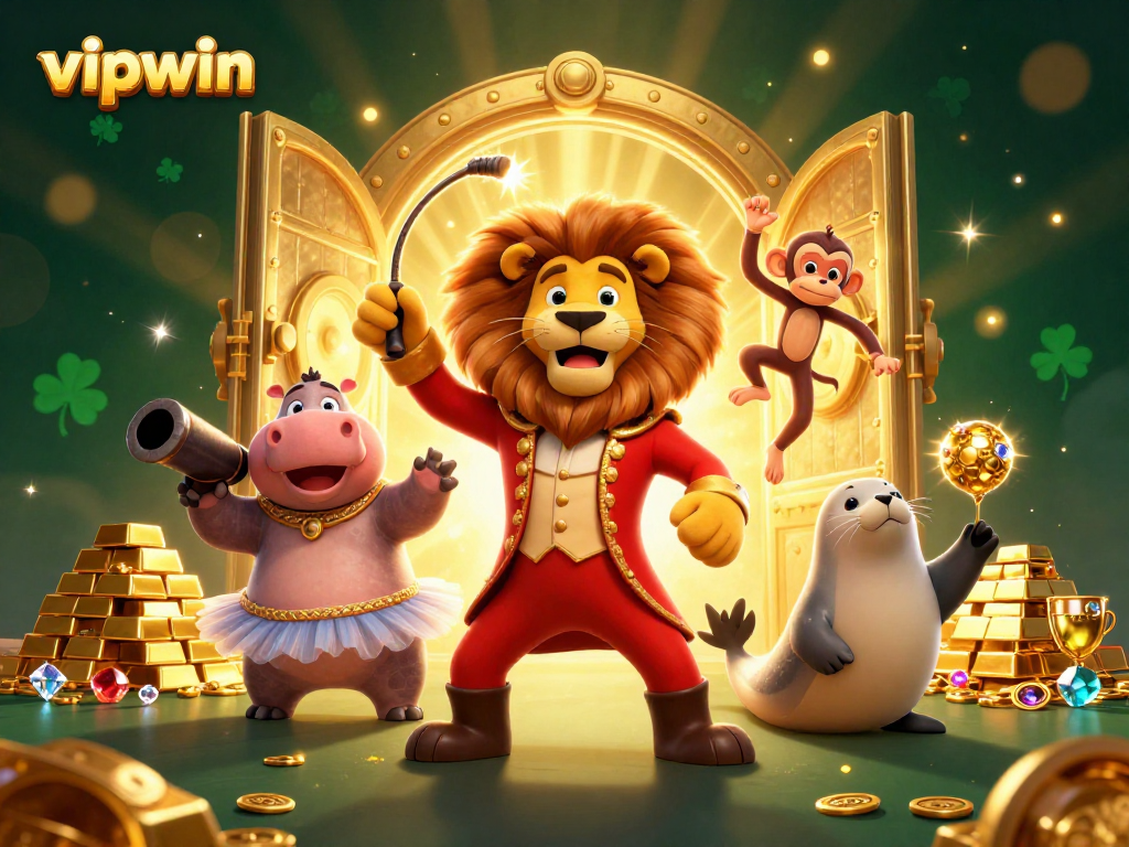 Engage with the dynamic world of vipwin's thrilling gaming experience featuring vibrant characters and treasures.