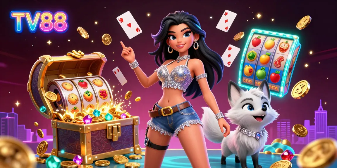 Experience the thrill at TV88 with vibrant game elements and enchanting visuals.
