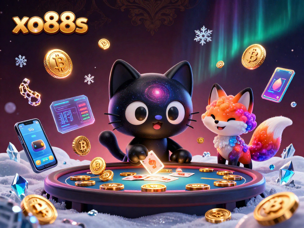 Experience vibrant gameplay at xo88s with a cosmic casino adventure featuring a black hole cat.
