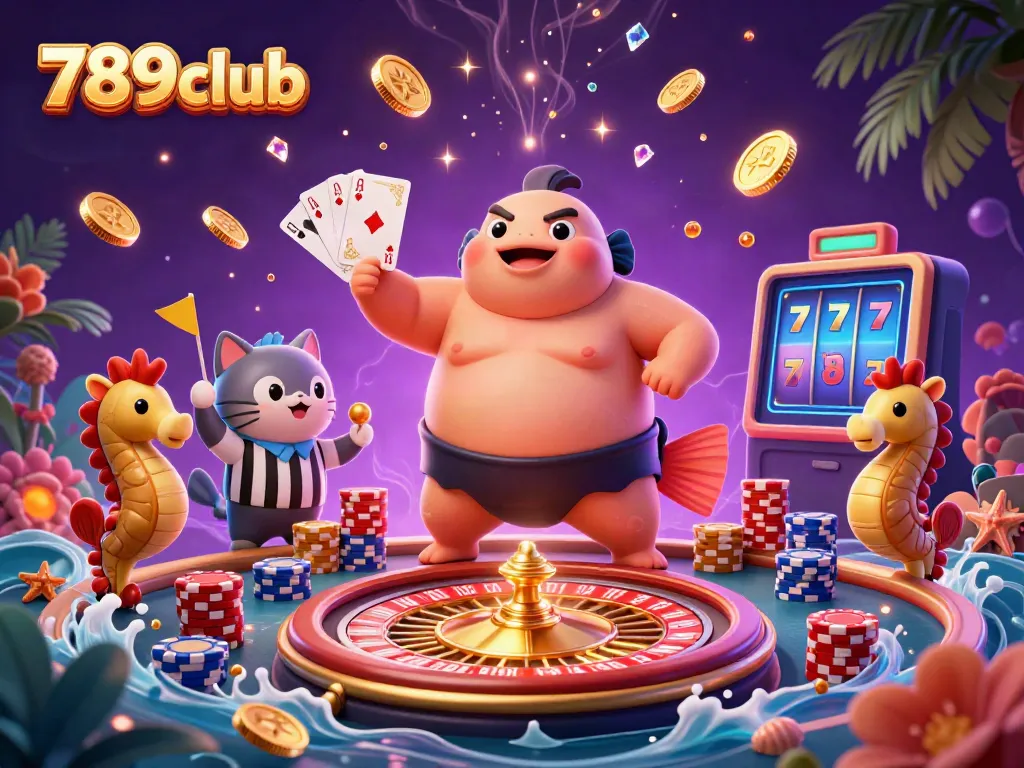 Experience thrilling casino action with 789club's vibrant underwater scene featuring excitement and winning moments.