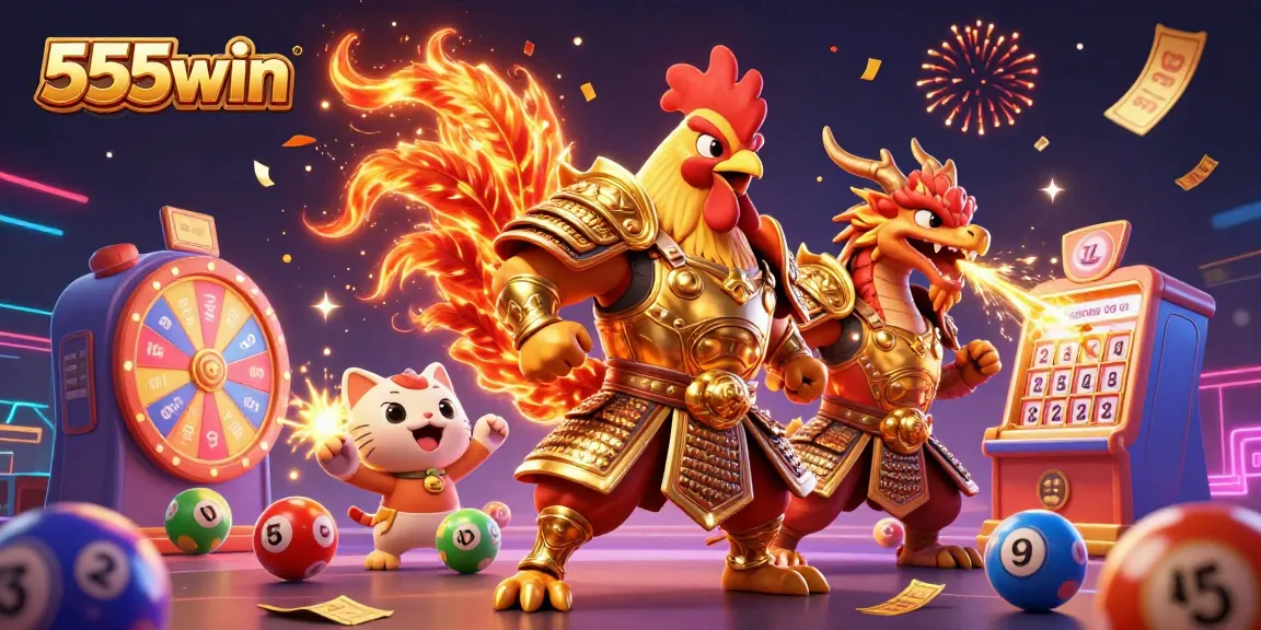 Join the excitement of 555win with colorful themes and dynamic gambling elements.