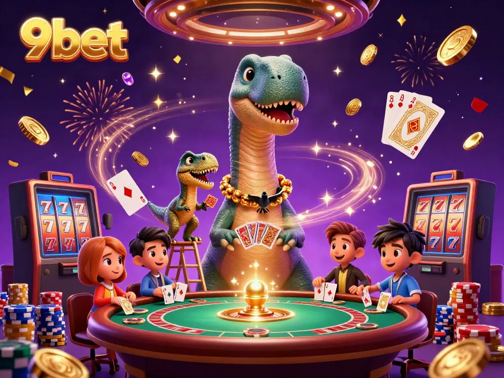 Experience thrilling gaming with 9bet featuring dynamic characters and vibrant casino elements.