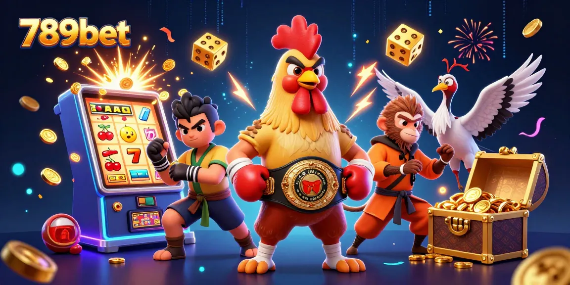 Engage in thrilling gameplay at 789bet with a dynamic gaming scene featuring festive elements.