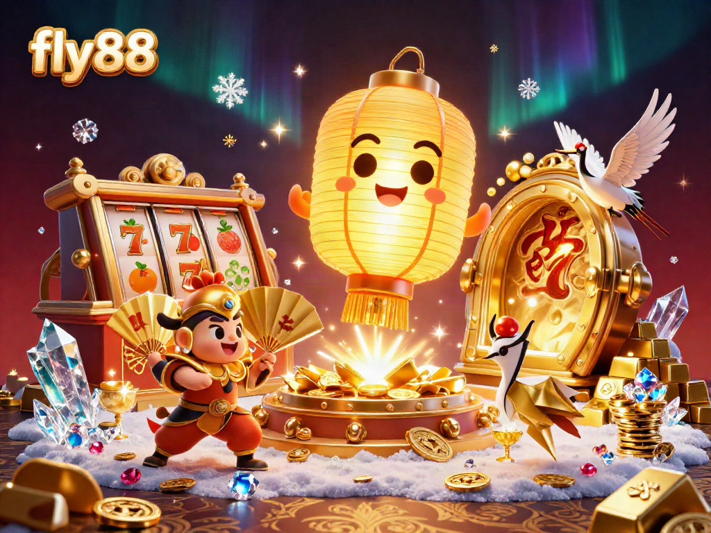 Experience the fly88 casino excitement with vibrant characters and dynamic gameplay elements.