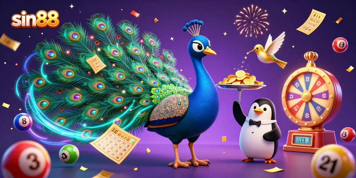 Win big with sin88 amid vibrant lottery games featuring colorful balls and exciting prizes.