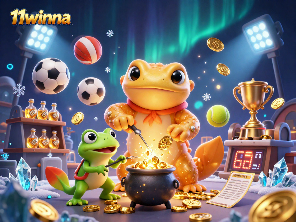Win big with 11winna in a vibrant game of gold and sports glory, experiencing thrilling action.