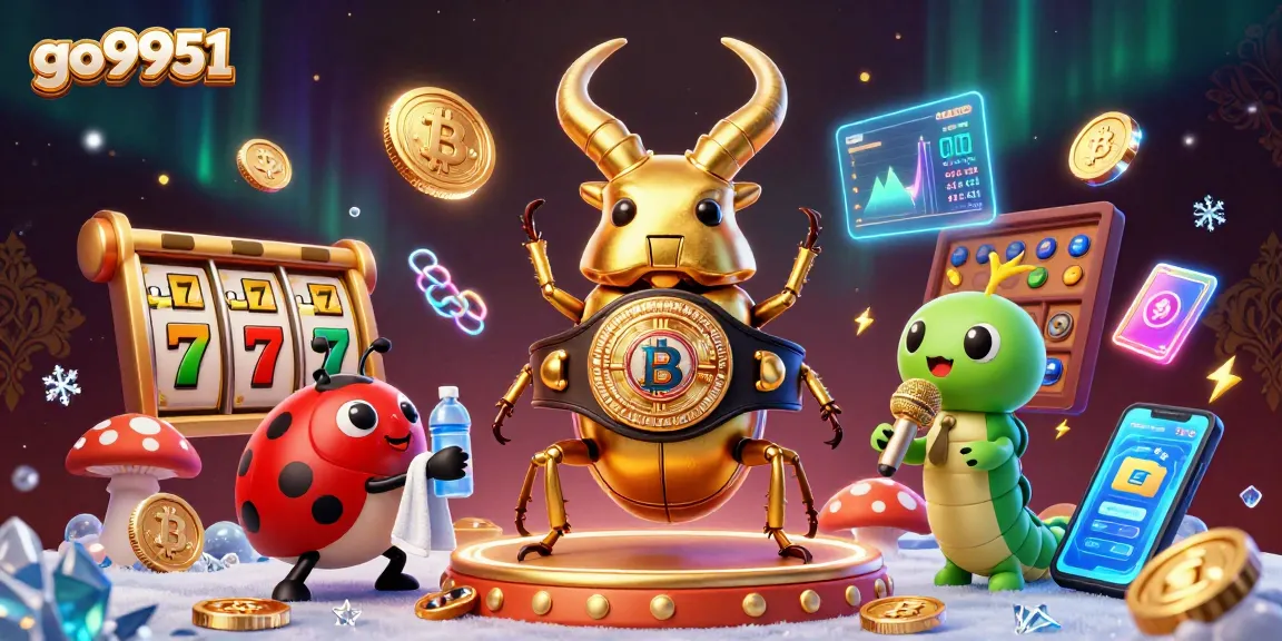 Experience the vibrant slot game world at go9951 with captivating characters and crypto elements.