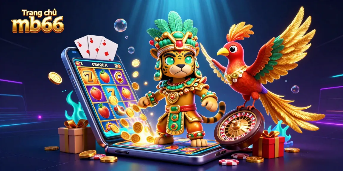Experience thrilling gameplay at Trang chủ mb66 amidst dazzling 3D casino elements and vibrant characters.