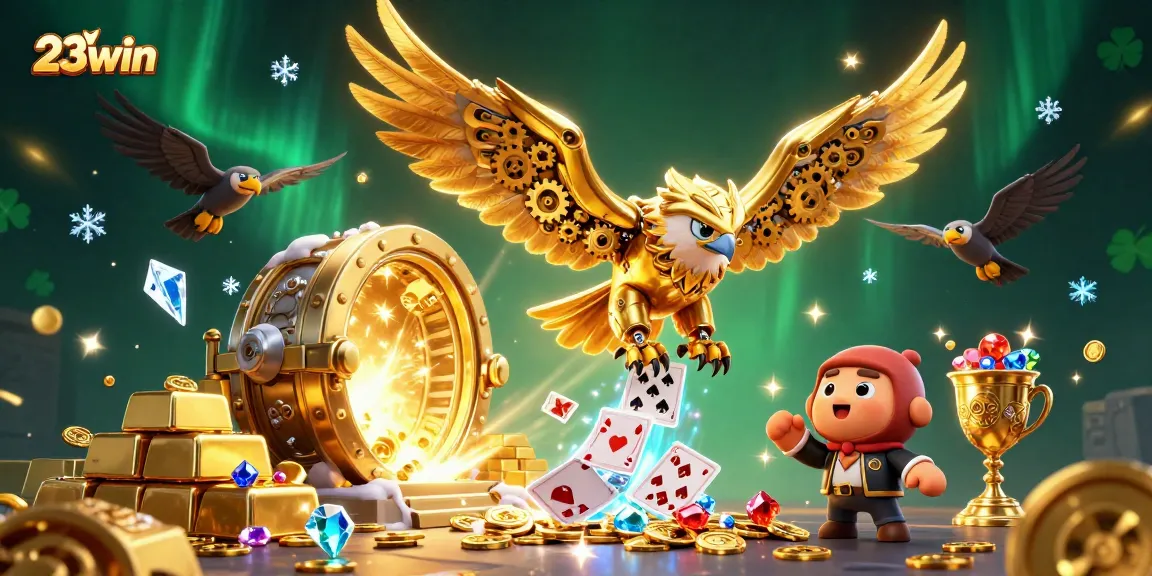 Experience thrilling gaming adventures at 23win with vibrant 3D visuals and immersive casino elements.