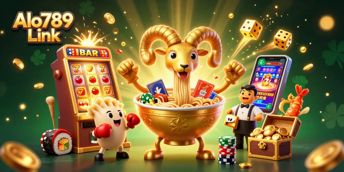 Experience the exciting world of gambling with Alo789 Link, featuring dynamic casino characters and jackpot elements.