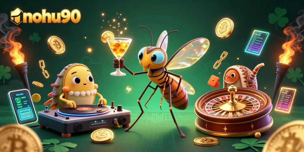 Nohu90 captures the excitement of casino fun with 3D characters and crypto elements.