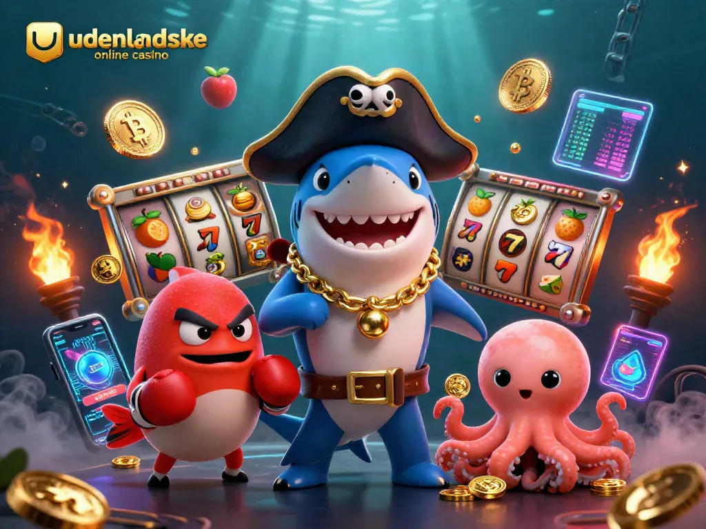 Engage with udenlandske online casino experiences alongside a friendly pirate shark and fun characters