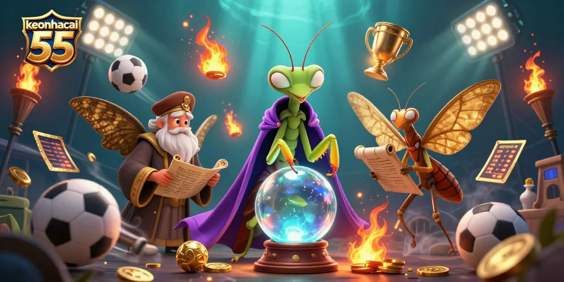 Experience the thrill of keonhacai 55 with a vibrant scene of sports betting, fortune tellers, and rich casino elements.