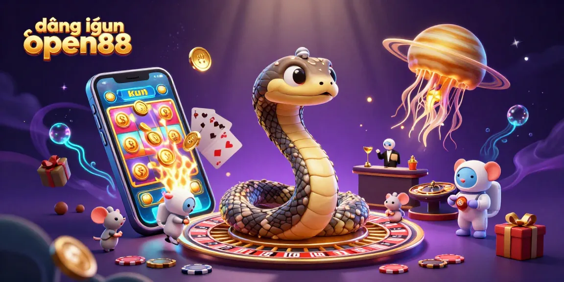 Engage with the cosmic gaming adventure at đăng nhập open88 with astronauts betting around a roulette wheel.