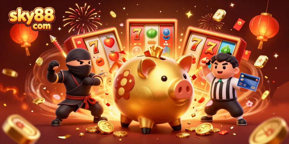 Experience winning moments at sky88 com with vibrant slot action and festive celebration.