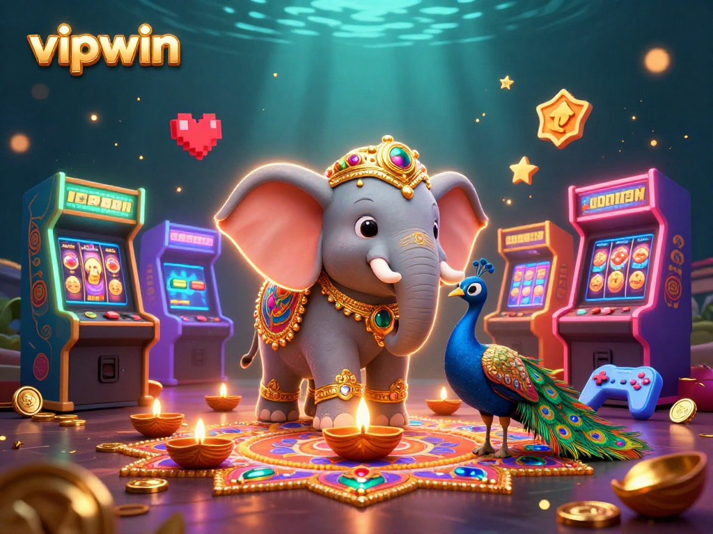 Experience immersive gameplay at vipwin with vibrant visuals and casino-themed elements.