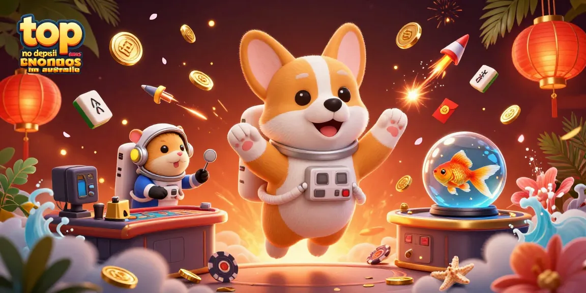 Experience thrilling gameplay at top no deposit bonus casinos in Australia with animated 3D characters.