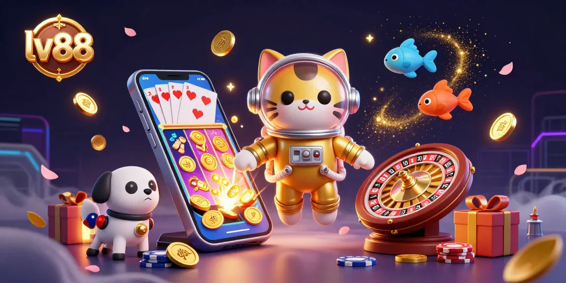Engage with thrilling gameplay at lv88, showcasing a vibrant 3D casino adventure in zero gravity.