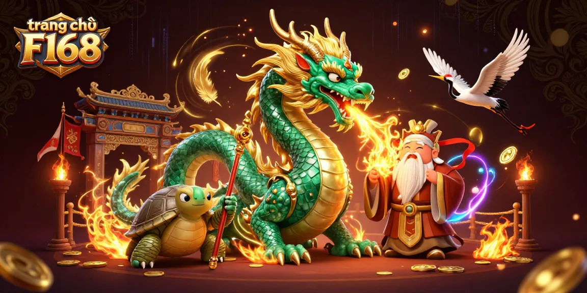 Experience the thrilling gameplay at trang chủ F168 with its vibrant 3D casino illustration.