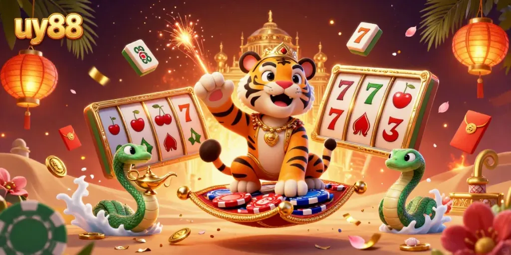 Experience the excitement of uy88 with a vibrant casino scene filled with rich visual elements and dynamic energy.