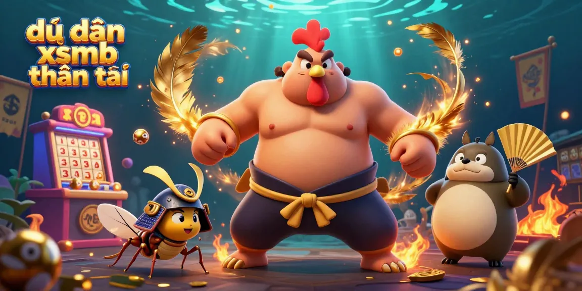 Experience the excitement of dự đoán xsmb thần tài with bold lottery elements and dynamic characters in a vibrant 3D scene.