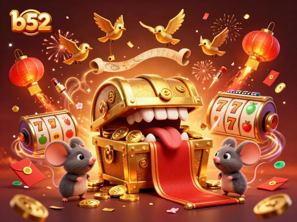 Engage with b52 thrilling jackpots as the treasure chest beckons, attracting adventurer mice.