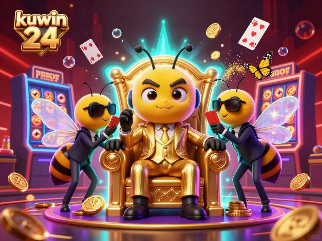 Kuwin 24 reveals a vibrant casino atmosphere with a buzzing mob boss and dynamic gameplay elements.