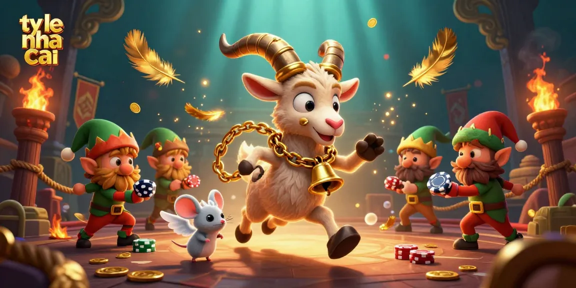 Engaging illustration of ty le nha cai at a festive casino featuring characters amidst vibrant gambling action.