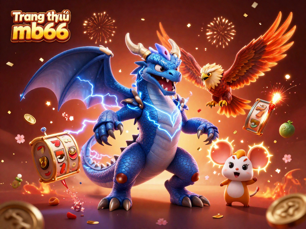 Play thrilling slot games at Trang chủ mb66 with dynamic 3D characters and vibrant casino elements.