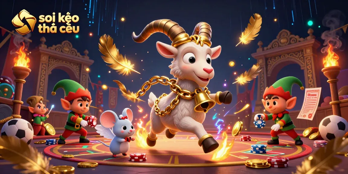 Engage with the thrilling action of soi kèo nhà cái amidst a festive holiday-horror casino scene.
