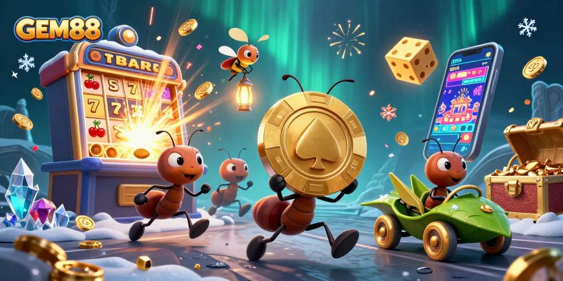 Engage in GEM88's thrilling heist of poker chips within a vibrant casino adventure.