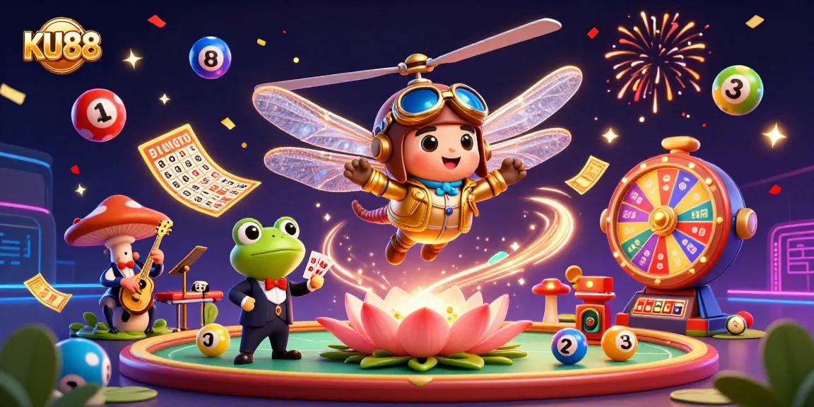 Engage with KU88's exciting casino experience featuring vibrant characters and dynamic gaming elements.
