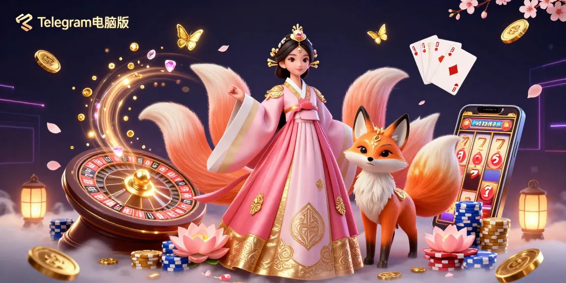 通过探索生动3D场景中的动态赌场元素，与Telegram电脑版互动。
