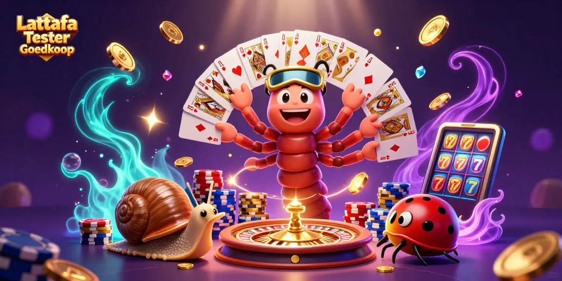 Experience thrilling wins with Lattafa Tester Goedkoop as vibrant characters engage in the casino.