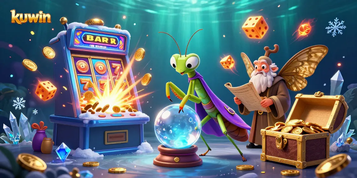 Kuwin showcases thrilling gaming moments with a fortune teller, librarian, and dynamic casino elements.