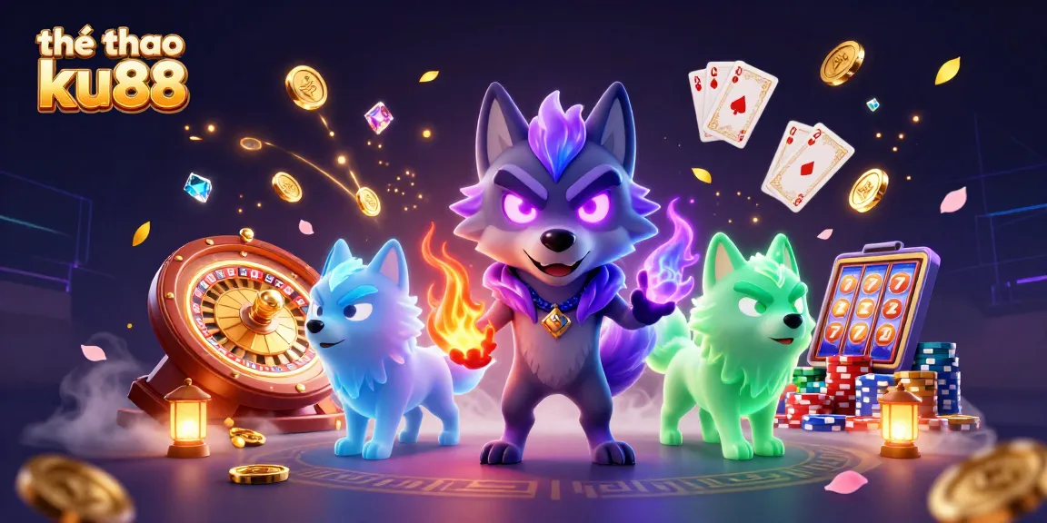 Engage with thể thao ku88 through this lively scene of winning energy and gambling excitement.